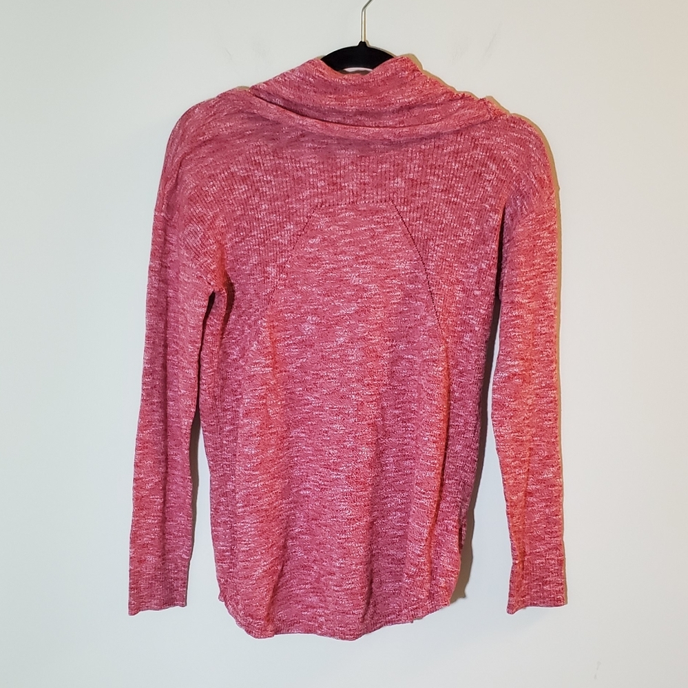 EUC! Kensie Red Woven Knit Cowl Neck Pullover Sweater for Layering Size XS - Picture 4 of 9